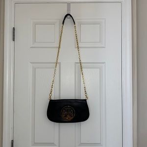 Tory Burch, Black and gold crossbody